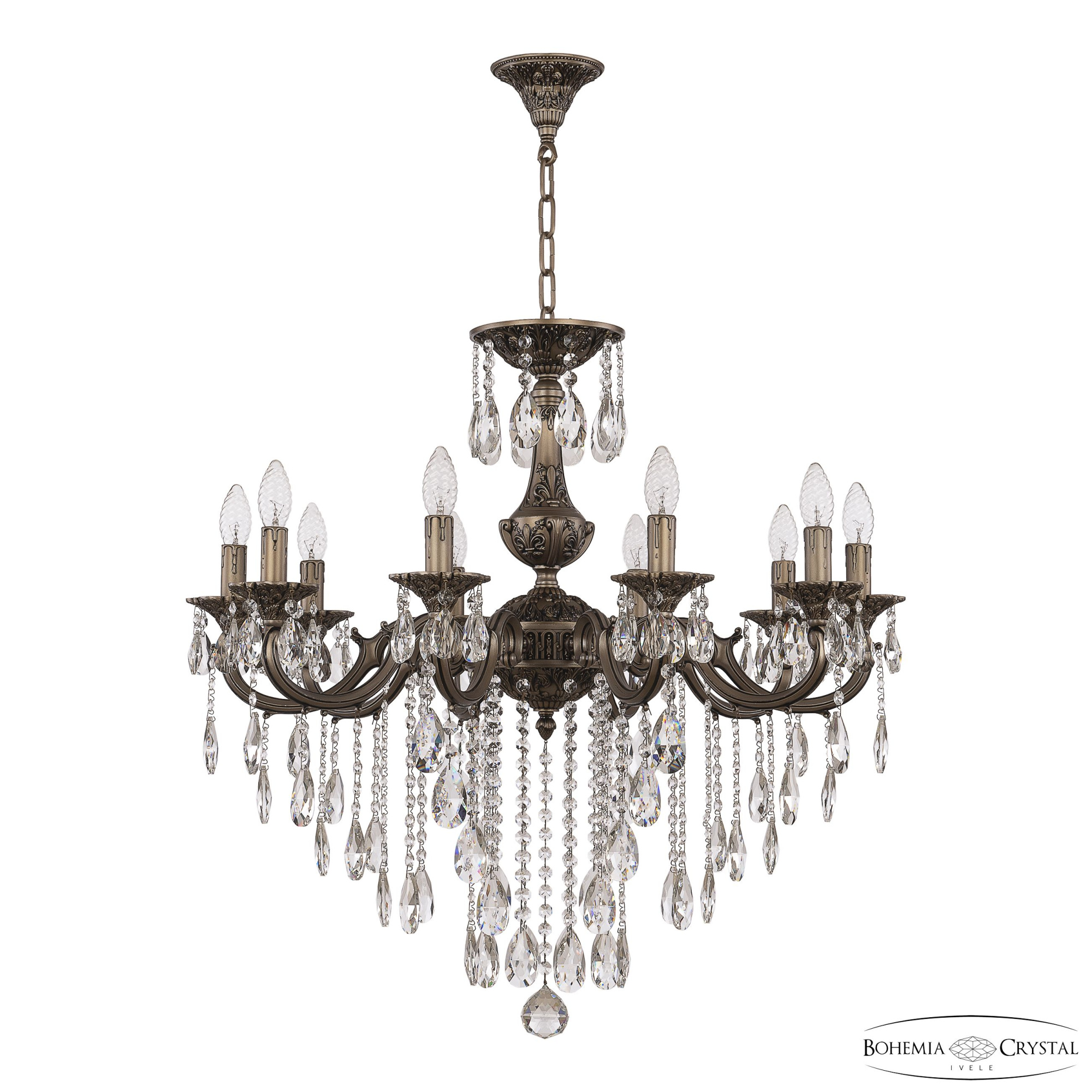 Подвесная люстра Bohemia Ivele Crystal AL78101/10/250 B SGB